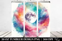 Colorful Abstract Pastel Moon | 20 Oz Tumbler Product Image 2