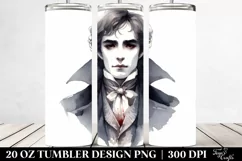 Simple Vampire Watercolor | 20 oz Tumbler Product Image 2