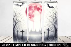 Simple Vampire Watercolor | 20 oz Tumbler Product Image 2