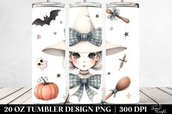 Simplistic Halloween Image Coquette Bow Tumbler Product Image 2