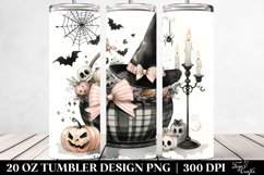 Simplistic Halloween Image Coquette Bow Tumbler Product Image 2