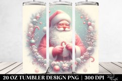 Pastell Santa Christmas Clipart 20 Oz Tumbler Product Image 2