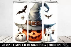 Simple Funny Halloween Clipart, 20 Oz Tumbler Product Image 2