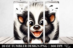 Cute Crazy Looking Furr Skunk | 20 Oz Tumbler Product Image 2