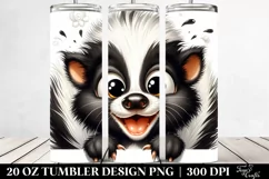 Cute Crazy Looking Furr Skunk | 20 Oz Tumbler Product Image 2