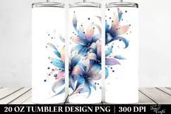 Elegant Shiny Dahlia Clipart 20 Oz Tumbler Product Image 2