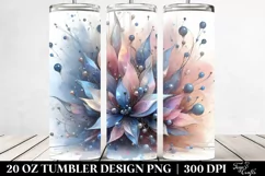 Abstract Shiny Lobelia Clipart, Transparent 20 Oz Tumbler Product Image 2