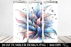 Abstract Shiny Lobelia Clipart, Transparent 20 Oz Tumbler Product Image 2