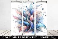 Elegant Shiny Dahlia Clipart 20 Oz Tumbler Product Image 2