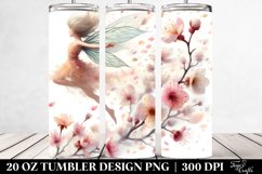 20 Oz Tumbler Sublimation | Fairy Tumbling Spring Petals Product Image 2