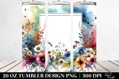Watercolor Abstract Horizontal Frame | 20 Oz Tumbler Product Image 2