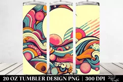 Vibrant Retro Half Moon Whimsical | 20 oz Tumbler Product Image 2