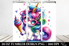 Funny Vibrant Unicorn Tumbler Product Image 2