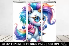 Unique Dancing Unicorn with Vibrant Watercolor Design | 20 Product Image 2