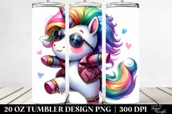 Cute Baby Unicorn Dancing | 20 oz Tumbler Product Image 2