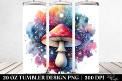 Magical Celestial Mushroom Clipart, High-Res 20 Oz Tumbler Product Image 2