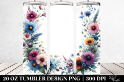 Wild Flowers Vibrant Horizontal Frame 20 Oz Tumbler Product Image 2