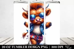 Highland Dancing Cow, Transparent PNG Product Image 2