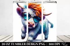 Highland Dancing Cow, Transparent PNG Product Image 2