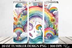 Colorful Rainbow | 20 Oz Tumbler Product Image 2
