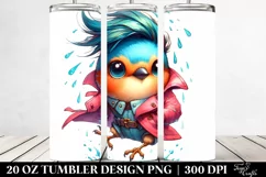 Cute Baby Bird Jumping | 20 oz Tumbler Product Image 2