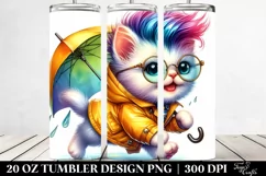 Cute Baby Cat Running | 20 oz Tumbler Product Image 2