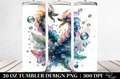Abstract Snapdragon Tumbler Product Image 2