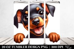 Enthusiastic Baby Doberman Clipart 20 Oz Tumbler Product Image 2