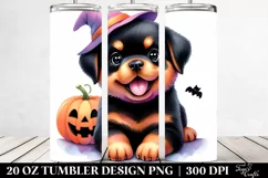 Expressive Rottweiler in Halloween, Transparent PNG Product Image 2