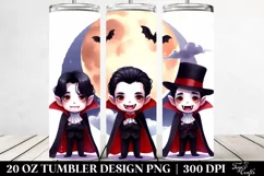 Funny Halloween Vampire Clipart 20 Oz Tumbler Product Image 2