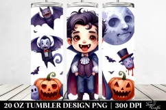 Funny Halloween Vampire Clipart 20 Oz Tumbler Product Image 2