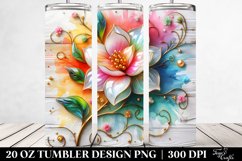 Colorful Gardenia Made of | 20 Oz Tumbler Product Image 2