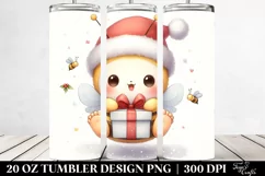 Cute Baby Bee with Santa Hat | 20 oz Tumbler Product Image 2