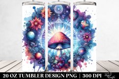 Celestial Mushroom Clipart, High-Res 20 Oz Tumbler Product Image 2