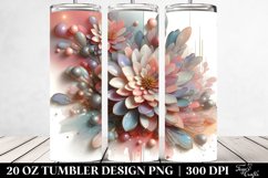 Glossy Zinnia Watercolor Product Image 2