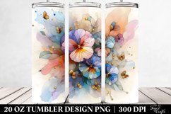 Stained Pansy | 20 oz Tumbler Product Image 2