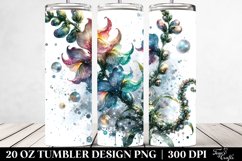 Shiny Snapdragon Watercolor | 20 Oz Tumbler Product Image 2