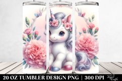 Baby Unicorn Carnation | 20 oz Tumbler Product Image 2