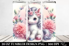 Baby Unicorn Carnation | 20 oz Tumbler Product Image 2
