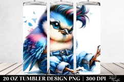 Cute Baby Bird with Cool Haircut | 20 oz Tumbler Product Image 2