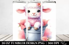 20 Oz Tumbler Sublimation | Vibrant Cute Pink-ish Smiling Product Image 2