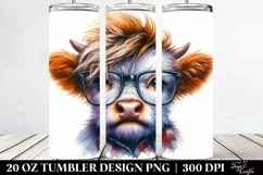 Bored Cow with Goofy Smile, Transparent PNG Product Image 2