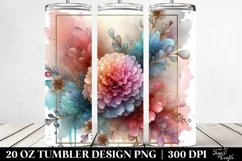 Pastel Marigold Design, Transparent 20 Oz Tumbler Product Image 2