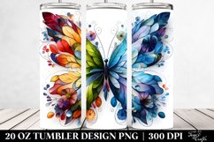 Vibrant Butterfly Plant Leaves 20 oz Tumbler Design Product Image 2