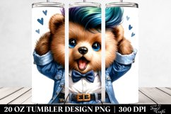 Cute Baby Bear Posing Like a Model | 20 oz Tumbler Product Image 2