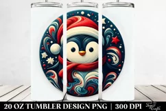Cute Penguins Winter 20 Oz Tumbler Product Image 2