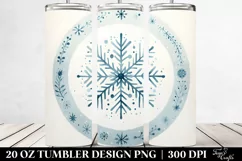 Christmas Snowflake 3D Round | 20 oz Tumbler Product Image 2