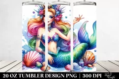Smiling Mermaid by | 20 oz Tumbler Product Image 2