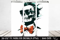 Retro Halloween Skull Superhero | 20 oz Tumbler Product Image 2