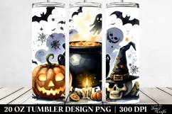 Funny Halloween Clipart with Cauldron PNG Product Image 2